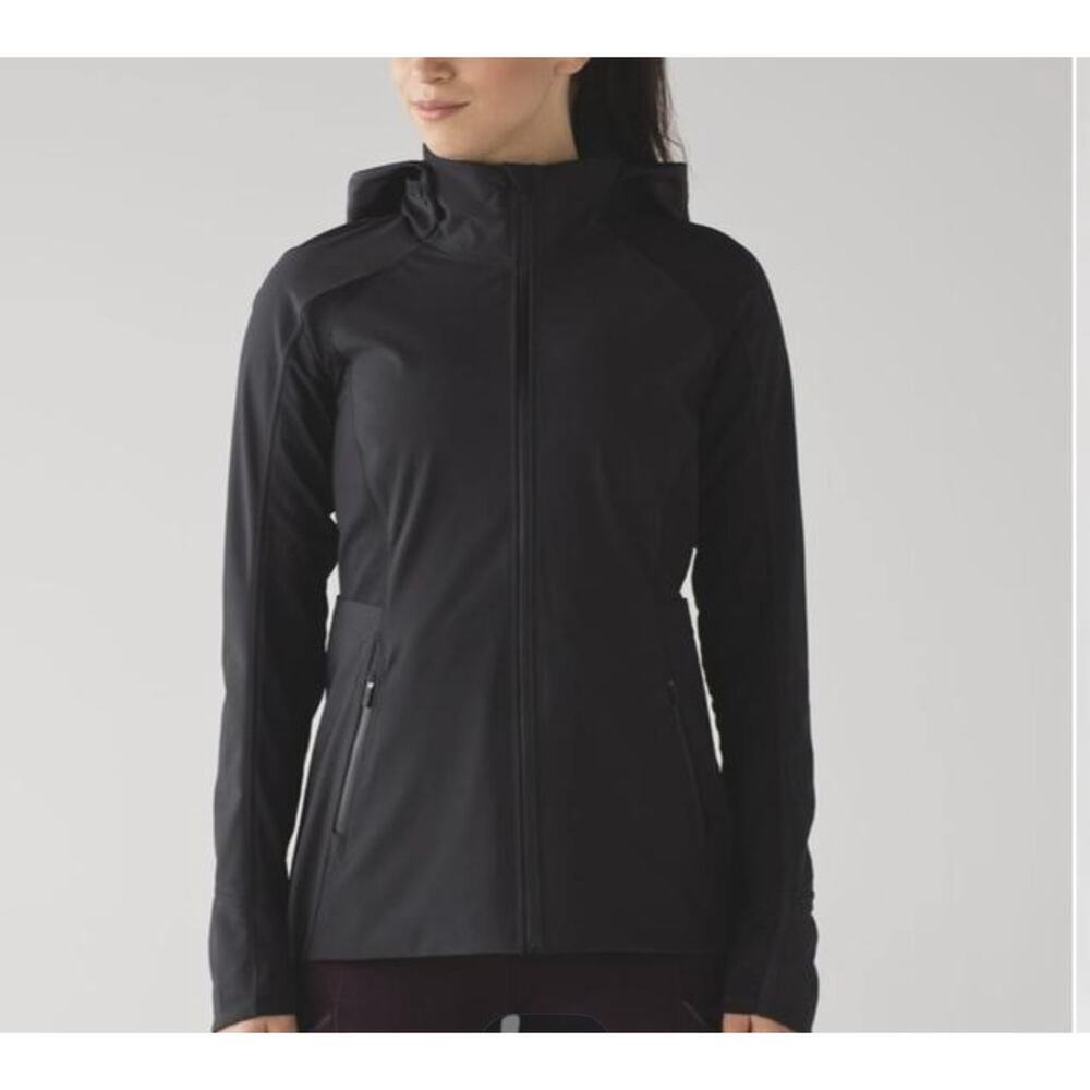 Lululemon Sleet Sprinter Jacket Black Size 4 - Picture 3 of 8
